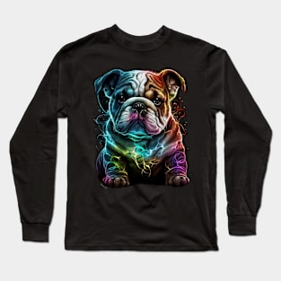 Colorful Dogs Designe #2 by Farbrausch Art 2023. Long Sleeve T-Shirt